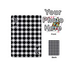 Square Diagonal Pattern Seamless Playing Cards 54 (Mini) Front - Spade10