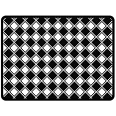 Square Diagonal Pattern Seamless Double Sided Fleece Blanket (large)  by Sapixe