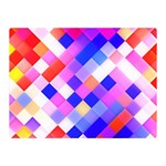 Squares Pattern Geometric Seamless Double Sided Flano Blanket (Mini)  35 x27  Blanket Front