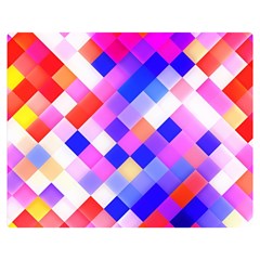 Squares Pattern Geometric Seamless Double Sided Flano Blanket (medium)  by Sapixe