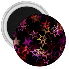 Stars Background Pattern Seamless 3  Magnets by Sapixe