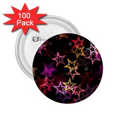 Stars Background Pattern Seamless 2 25  Buttons (100 Pack)  by Sapixe