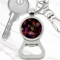 Stars Background Pattern Seamless Bottle Opener Key Chains by Sapixe