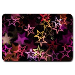 Stars Background Pattern Seamless Large Doormat  by Sapixe