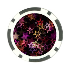 Stars Background Pattern Seamless Poker Chip Card Guard by Sapixe