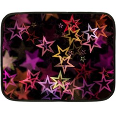 Stars Background Pattern Seamless Fleece Blanket (mini) by Sapixe