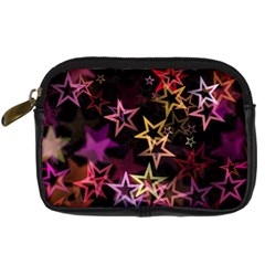 Stars Background Pattern Seamless Digital Camera Leather Case by Sapixe