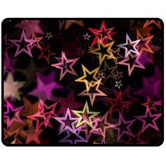 Stars Background Pattern Seamless Fleece Blanket (medium)  by Sapixe