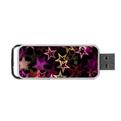 Stars Background Pattern Seamless Portable Usb Flash (one Side) by Sapixe