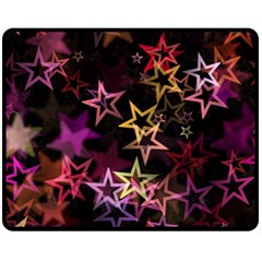 Stars Background Pattern Seamless Double Sided Fleece Blanket (medium)  by Sapixe