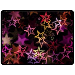 Stars Background Pattern Seamless Double Sided Fleece Blanket (large)  by Sapixe