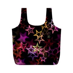 Stars Background Pattern Seamless Full Print Recycle Bag (m) by Sapixe