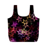 Stars Background Pattern Seamless Full Print Recycle Bag (M) Front