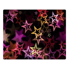 Stars Background Pattern Seamless Double Sided Flano Blanket (large)  by Sapixe