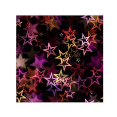 Stars Background Pattern Seamless Small Satin Scarf (square) by Sapixe