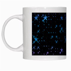 Stars Pattern Seamless Design White Mugs