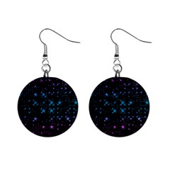 Stars Pattern Seamless Design Mini Button Earrings by Sapixe