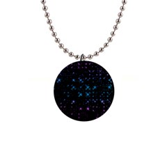 Stars Pattern Seamless Design 1  Button Necklace by Sapixe