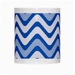 Waves Wavy Lines Pattern Design White Mugs Center