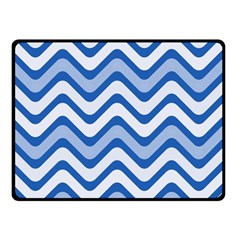 Waves Wavy Lines Pattern Design Double Sided Fleece Blanket (small)  by Sapixe