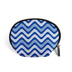 Waves Wavy Lines Pattern Design Accessory Pouch (small) by Sapixe