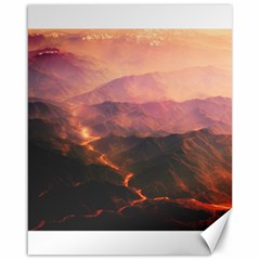 Volcanoes Magma Lava Mountains Canvas 16  X 20  by Sapixe