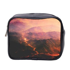 Volcanoes Magma Lava Mountains Mini Toiletries Bag (two Sides) by Sapixe