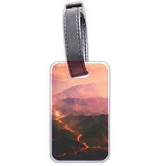 Volcanoes Magma Lava Mountains Luggage Tags (two Sides) by Sapixe