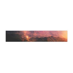 Volcanoes Magma Lava Mountains Flano Scarf (mini) by Sapixe