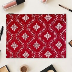 Chorley Weave Red Cosmetic Bag (xl) by DeneWestUK