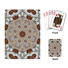 Flower Wreath In The Jungle Wood Forest Playing Cards Single Design by pepitasart