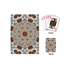 Flower Wreath In The Jungle Wood Forest Playing Cards (mini) by pepitasart