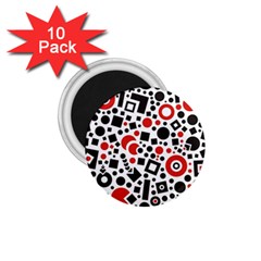 Square Objects Future Modern 1 75  Magnets (10 Pack)  by Sapixe