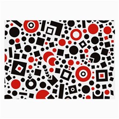 Square Objects Future Modern Large Glasses Cloth (2-side) by Sapixe