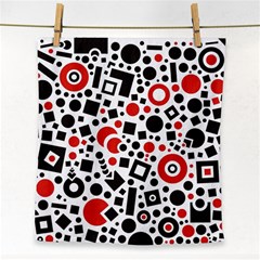 Square Objects Future Modern Face Towel by Sapixe