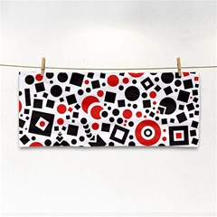 Square Objects Future Modern Hand Towel by Sapixe