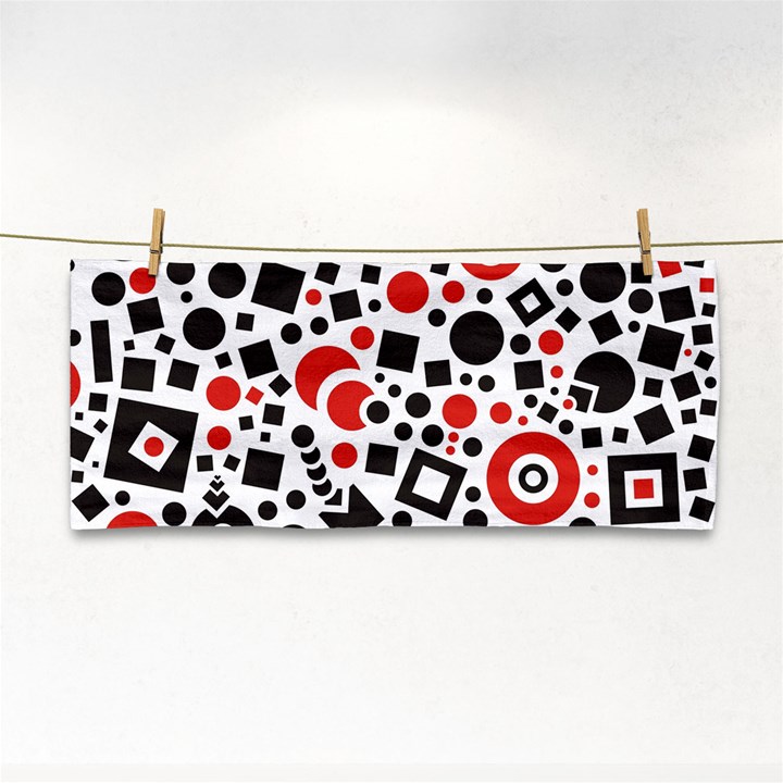 Square Objects Future Modern Hand Towel