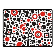 Square Objects Future Modern Double Sided Fleece Blanket (small)  by Sapixe