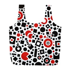 Square Objects Future Modern Full Print Recycle Bag (l) by Sapixe