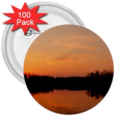 Sunset Nature 3  Buttons (100 Pack)  by Sapixe