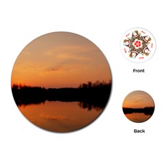 Sunset Nature Playing Cards (round) by Sapixe