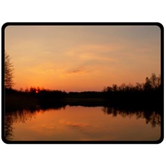 Sunset Nature Fleece Blanket (large)  by Sapixe