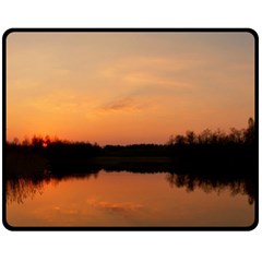 Sunset Nature Fleece Blanket (medium)  by Sapixe