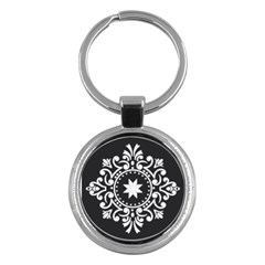 Table Pull Out Computer Graphics Key Chains (round)  by Sapixe