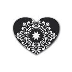 Table Pull Out Computer Graphics Heart Coaster (4 pack)  Front