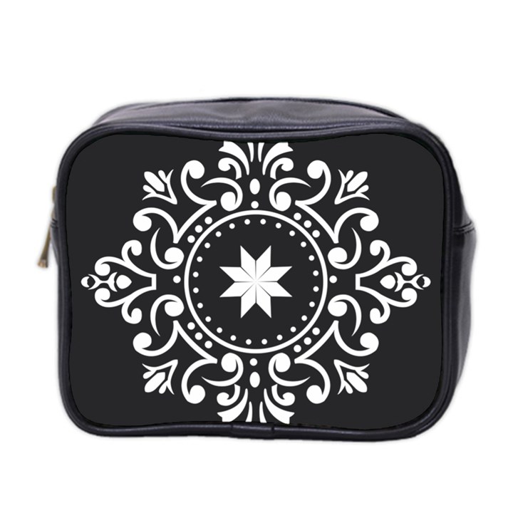 Table Pull Out Computer Graphics Mini Toiletries Bag (Two Sides)