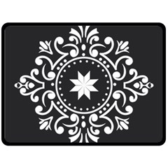 Table Pull Out Computer Graphics Fleece Blanket (Large) 