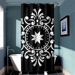 Table Pull Out Computer Graphics Shower Curtain 36  x 72  (Stall) 