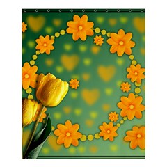 Background Design Texture Tulips Shower Curtain 60  X 72  (medium)  by Sapixe