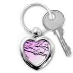 Essential Oils Flowers Nature Plant Key Chains (Heart)  Front